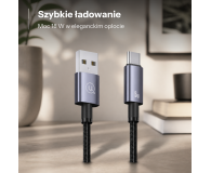 USAMS Kabel USB na USB-C 3A 1,2m Fast Charging stalowy - 1569068 - zdjęcie 3